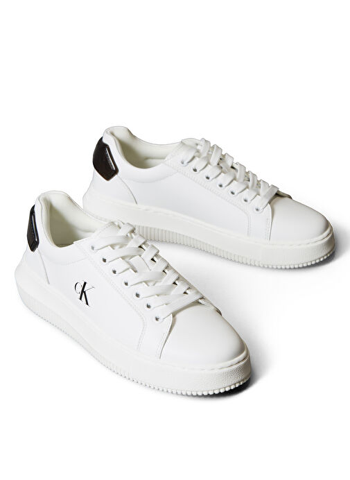 Calvin Klein Beyaz Kadın Deri Sneaker YW0YW01846 - Görsel 5