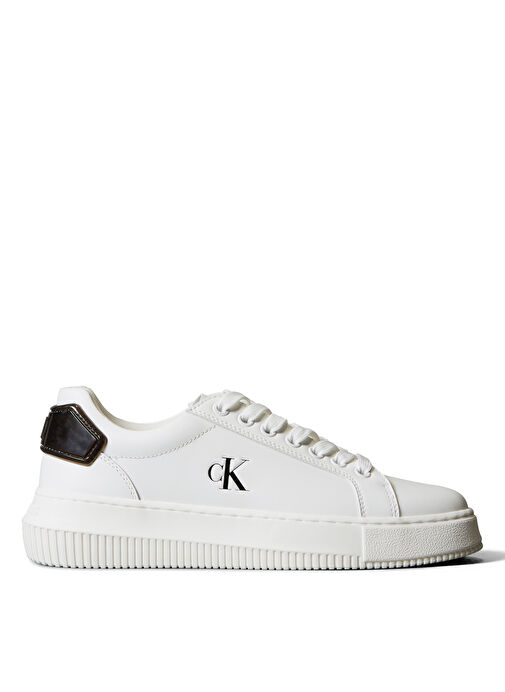 Calvin Klein Beyaz Kadın Deri Sneaker YW0YW01846 - Görsel 2