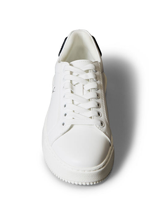 Calvin Klein Beyaz Kadın Deri Sneaker YW0YW01846 - Görsel 4