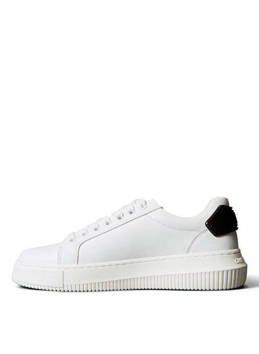 Calvin Klein Beyaz Kadın Deri Sneaker YW0YW01846 - Görsel 3