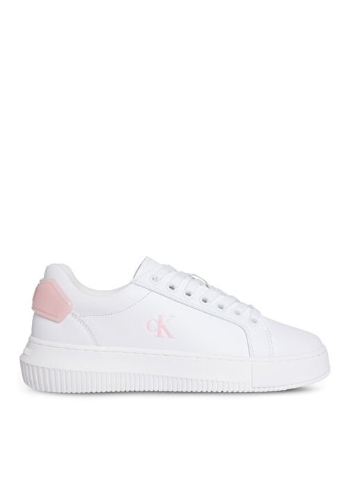 Calvin Klein Beyaz Kadın Deri Sneaker YW0YW01846 - Görsel 2
