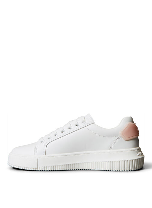 Calvin Klein Beyaz Kadın Deri Sneaker YW0YW01846 - Görsel 3