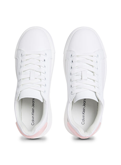 Calvin Klein Beyaz Kadın Deri Sneaker YW0YW01846 - Görsel 5