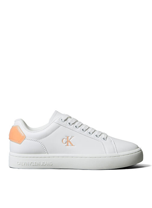 Calvin Klein Beyaz Kadın Deri Sneaker YW0YW01845 - Görsel 2