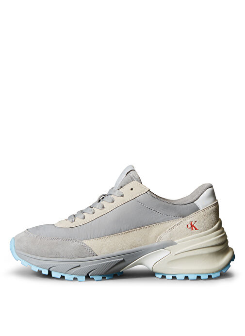 Calvin Klein Gri Kadın Deri Sneaker YW0YW01852 - Görsel 4