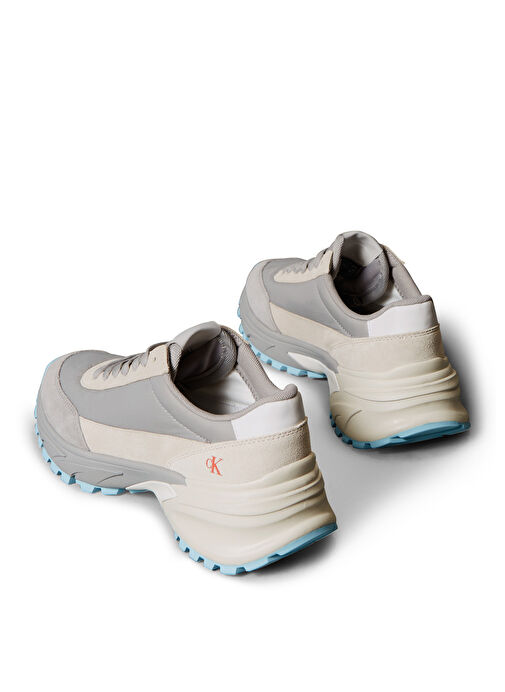 Calvin Klein Gri Kadın Deri Sneaker YW0YW01852 - Görsel 6