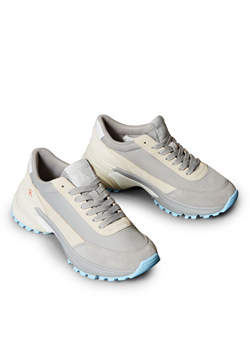 Calvin Klein Gri Kadın Deri Sneaker YW0YW01852 - Görsel 5