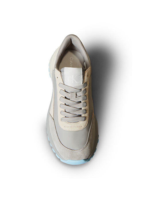 Calvin Klein Gri Kadın Deri Sneaker YW0YW01852 - Görsel 3