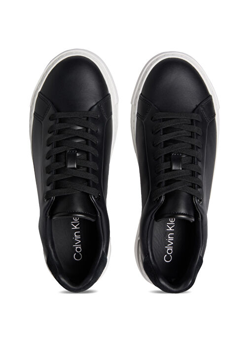 Calvin Klein Siyah Kadın Deri Sneaker HW0HW02570 - Görsel 5