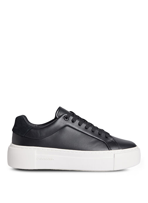Calvin Klein Siyah Kadın Deri Sneaker HW0HW02570 - Görsel 2