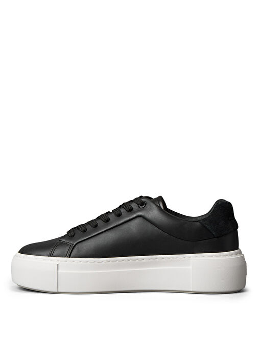 Calvin Klein Siyah Kadın Deri Sneaker HW0HW02570 - Görsel 3