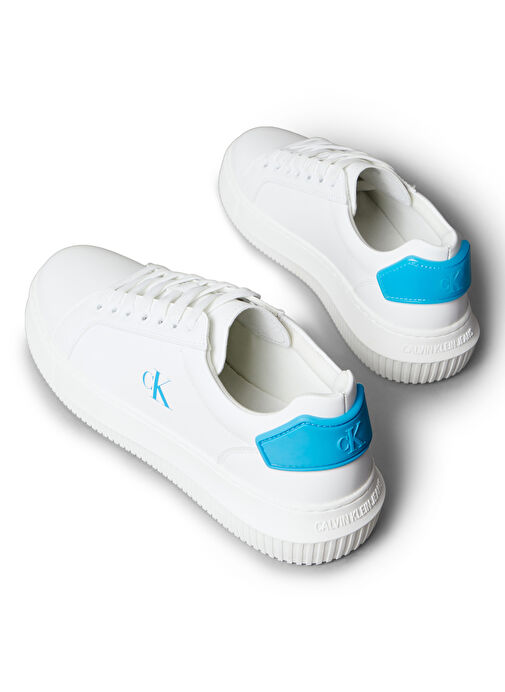 Calvin Klein Beyaz Kadın Deri Sneaker YW0YW01846 - Görsel 6
