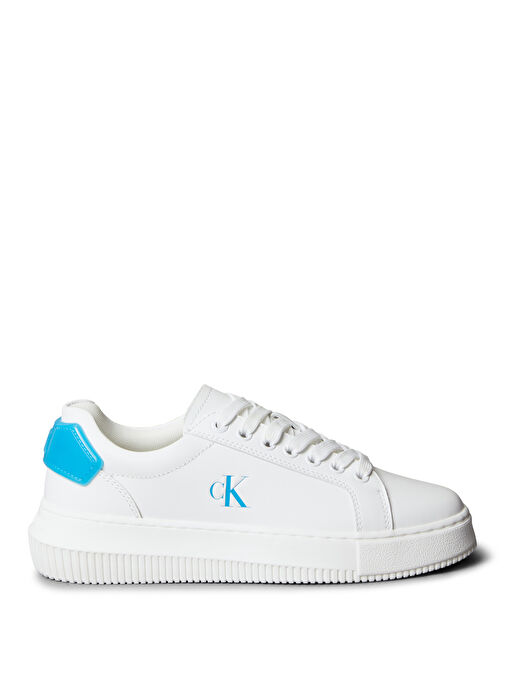 Calvin Klein Beyaz Kadın Deri Sneaker YW0YW01846 - Görsel 2