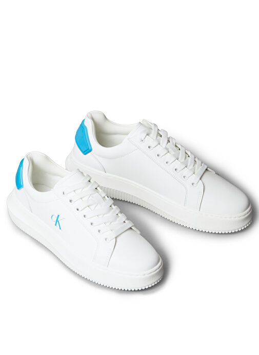 Calvin Klein Beyaz Kadın Deri Sneaker YW0YW01846 - Görsel 5