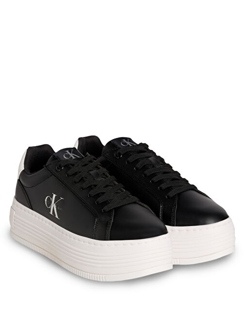 Calvin Klein Siyah Kadın Deri Sneaker YW0YW01878 - Görsel 5