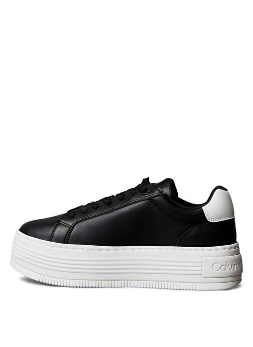 Calvin Klein Siyah Kadın Deri Sneaker YW0YW01878 - Görsel 3