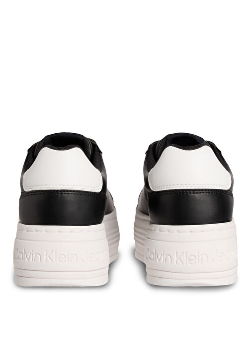 Calvin Klein Siyah Kadın Deri Sneaker YW0YW01878 - Görsel 6