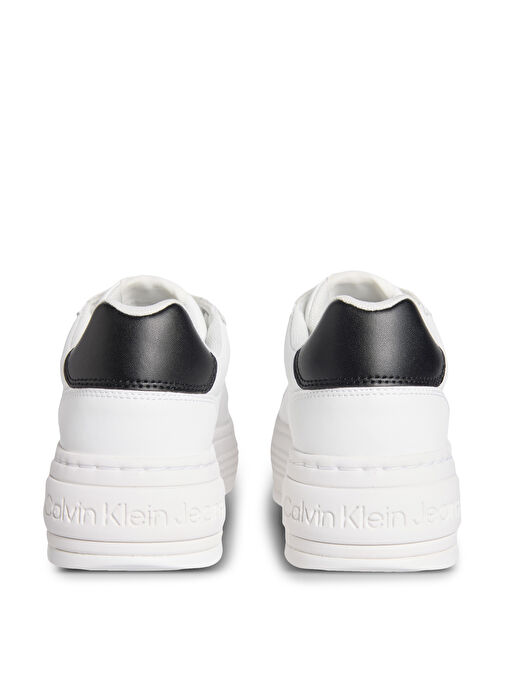 Calvin Klein Beyaz Kadın Deri Sneaker YW0YW01878 - Görsel 6
