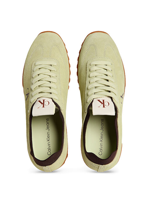 Calvin Klein Bej Kadın Deri Sneaker YW0YW01898 - Görsel 4