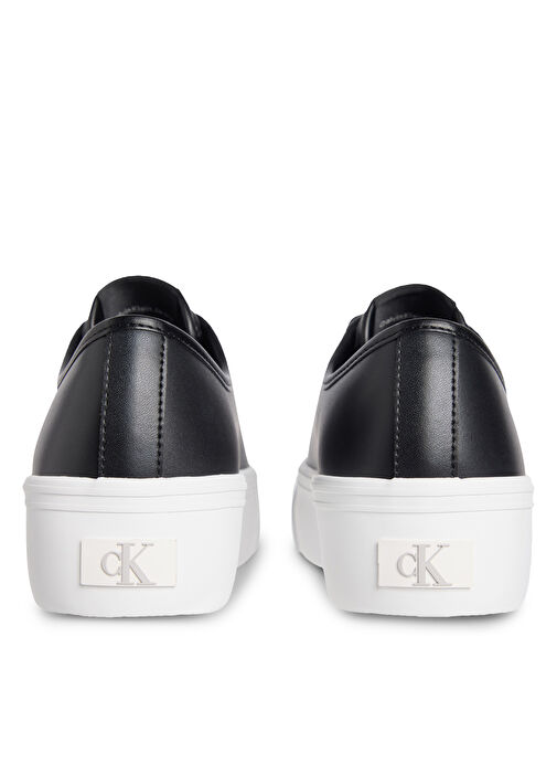 Calvin Klein Siyah Kadın Deri Sneaker YW0YW01886 - Görsel 6