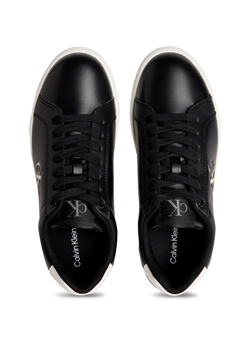 Calvin Klein Siyah Kadın Deri Sneaker YW0YW01902 - Görsel 4