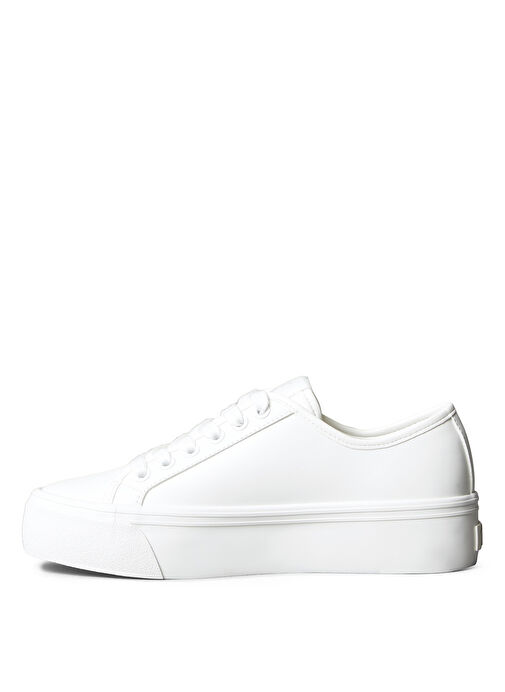 Calvin Klein Beyaz Kadın Deri Sneaker YW0YW01886 - Görsel 3