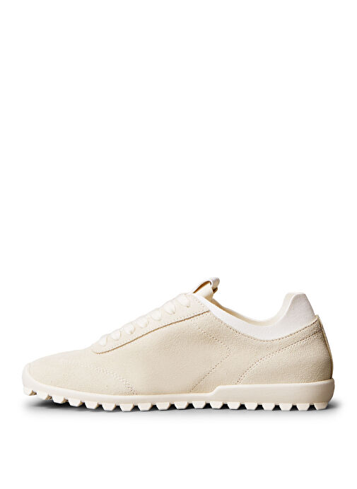 Calvin Klein Bej Kadın Deri Sneaker YW0YW01898 - Görsel 3