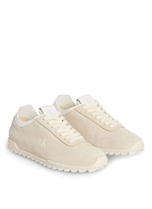 Calvin Klein Bej Kadın Deri Sneaker YW0YW01898 - Görsel 5