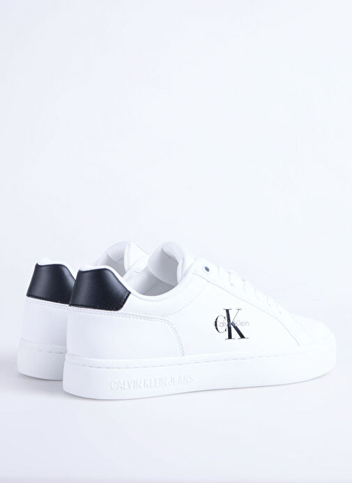Calvin Klein Beyaz Kadın Deri Sneaker YW0YW01902 - Görsel 4