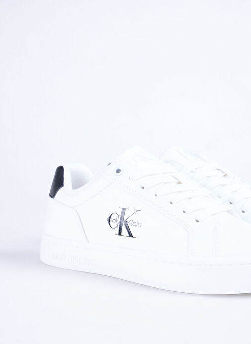 Calvin Klein Beyaz Kadın Deri Sneaker YW0YW01902 - Görsel 6