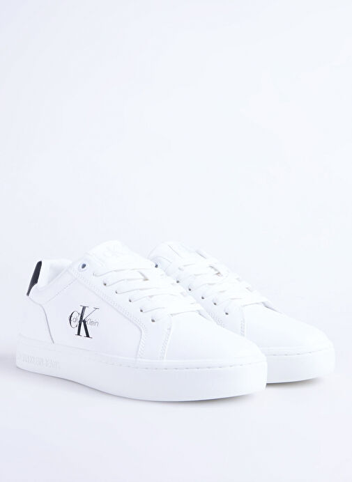 Calvin Klein Beyaz Kadın Deri Sneaker YW0YW01902 - Görsel 3