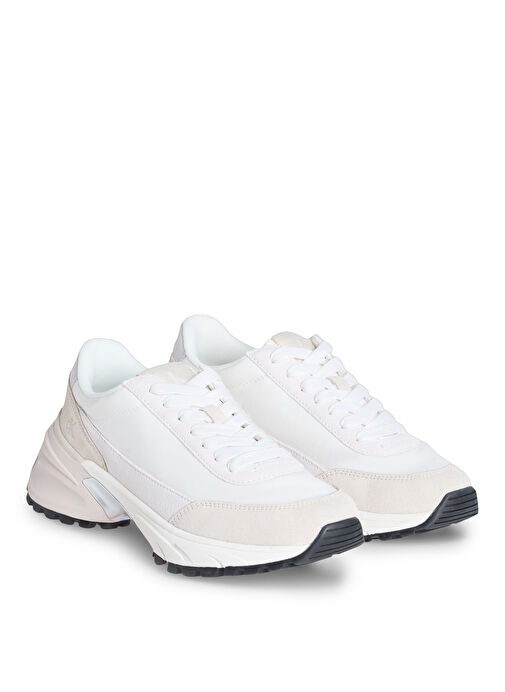 Calvin Klein Beyaz Kadın Deri Sneaker YW0YW01963 - Görsel 5