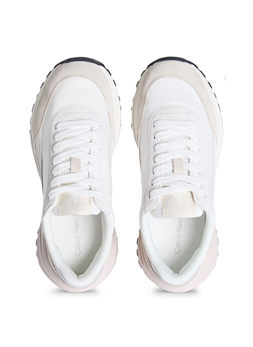Calvin Klein Beyaz Kadın Deri Sneaker YW0YW01963 - Görsel 4