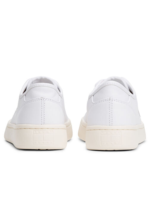 Tommy Hilfiger Beyaz Kadın Deri Sneaker EN0EN02875 - Görsel 5