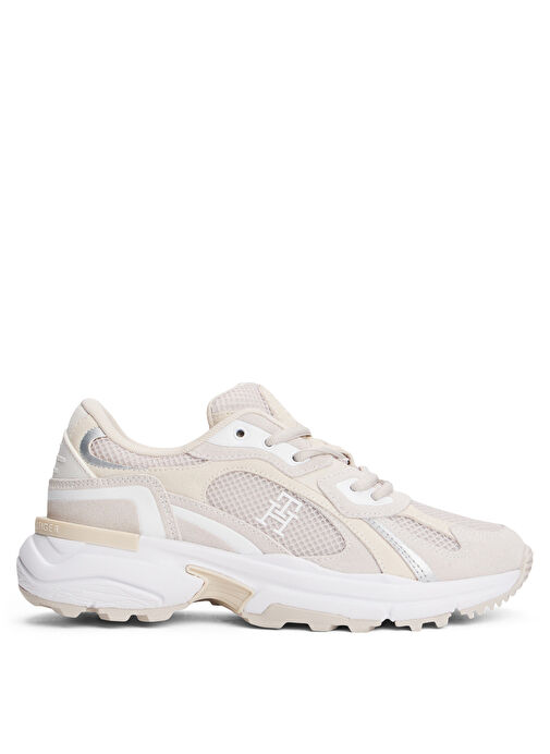 Tommy Hilfiger Ekru Kadın Sneaker FW0FW08692 - Görsel 2