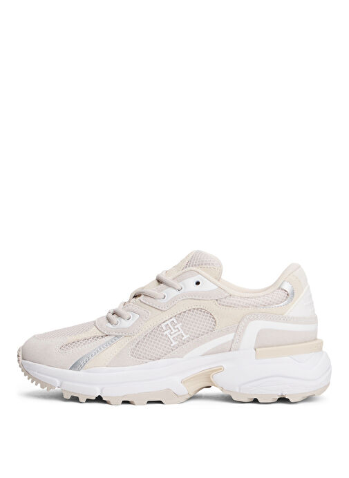 Tommy Hilfiger Ekru Kadın Sneaker FW0FW08692 - Görsel 4