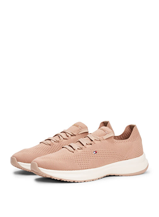 Tommy Hilfiger Bej Kadın Sneaker FW0FW08813 - Görsel 3