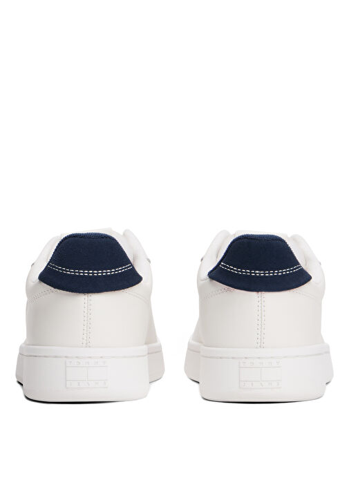 Tommy Hilfiger Beyaz Kadın Deri Sneaker EN0EN02815 - Görsel 5