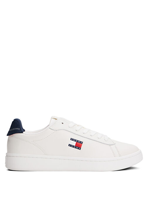 Tommy Hilfiger Beyaz Kadın Deri Sneaker EN0EN02815 - Görsel 2