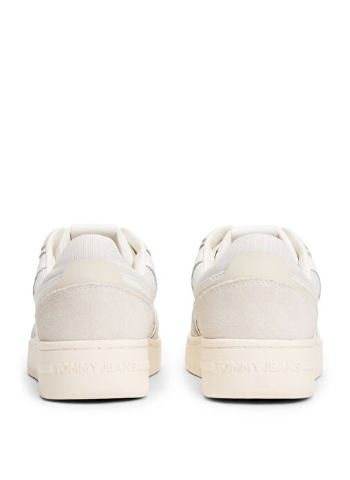 Tommy Hilfiger Ekru Kadın Deri Sneaker EN0EN02818 - Görsel 5