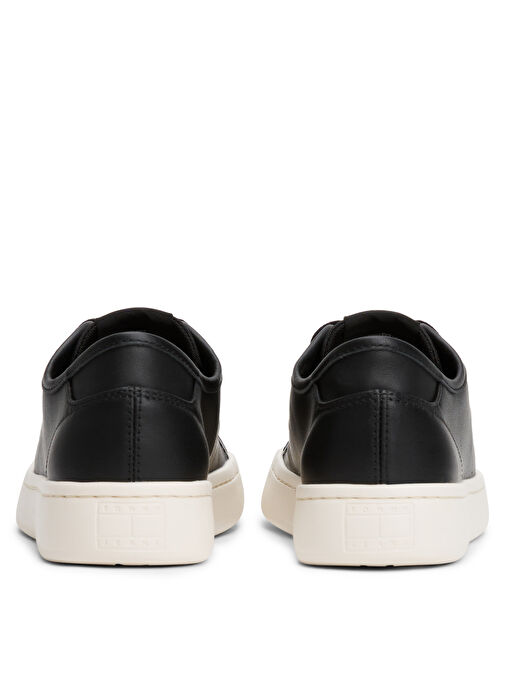 Tommy Hilfiger Siyah Kadın Deri Sneaker EN0EN02875 - Görsel 5
