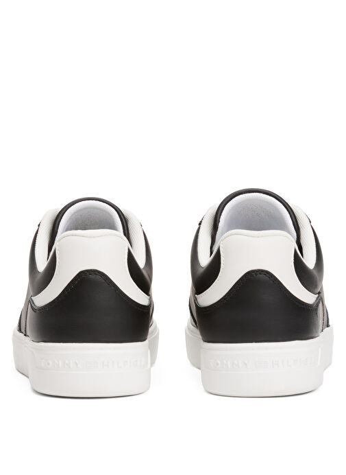 Tommy Hilfiger Siyah Kadın Deri Sneaker FW0FW08689 - Görsel 5