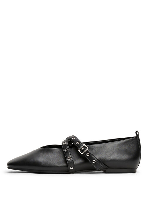 Tommy Hilfiger Siyah Kadın Deri Babet EN0EN02868 - Görsel 4