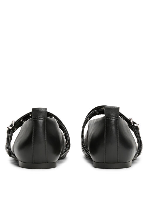 Tommy Hilfiger Siyah Kadın Deri Babet EN0EN02868 - Görsel 5