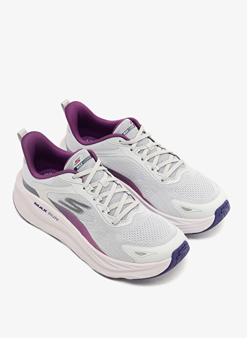 Skechers 129202 GRY MAX RUN PACEWAVE Gri Kadın Koşu Ayakkabısı - Görsel 5