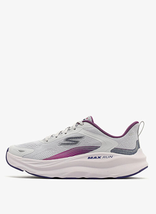 Skechers 129202 GRY MAX RUN PACEWAVE Gri Kadın Koşu Ayakkabısı - Görsel 2