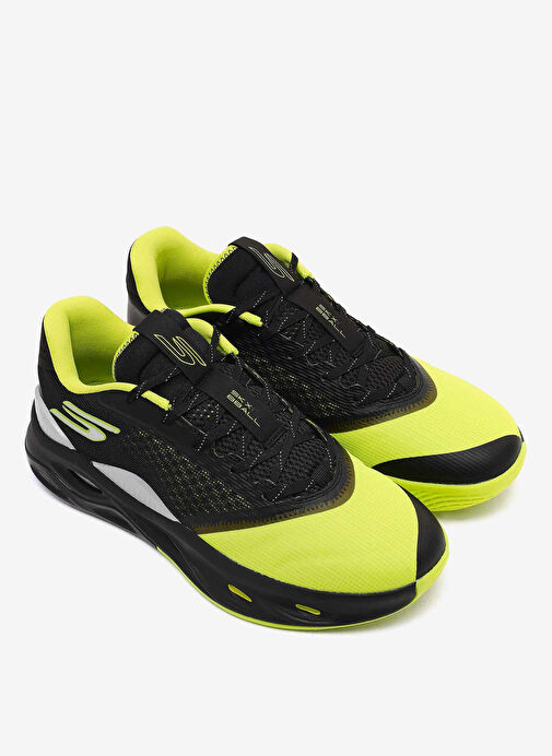 Skechers 253001 BKLM SKX FLOAT Siyah - Açık Yeşil Erkek Basketbol Ayakkabısı - Görsel 5