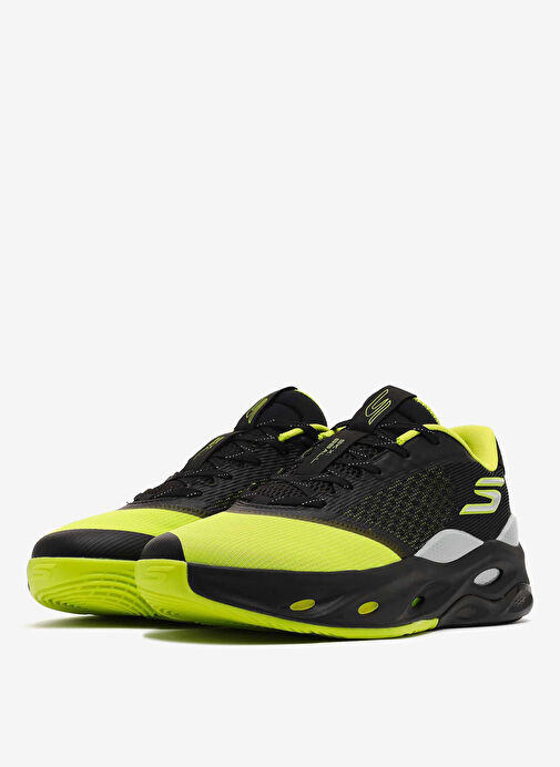 Skechers 253001 BKLM SKX FLOAT Siyah - Açık Yeşil Erkek Basketbol Ayakkabısı - Görsel 4