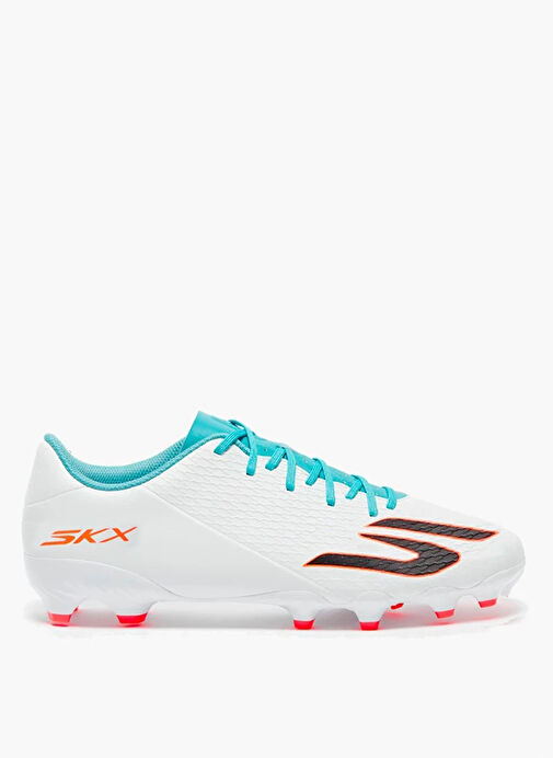 Skechers 252132 WTQP SKECHERS CLUB MG Beyaz - Turkuaz - Pembe Erkek Futbol Ayakkabısı - Görsel 2