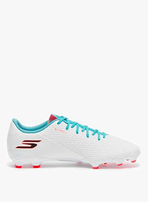 Skechers 252132 WTQP SKECHERS CLUB MG Beyaz - Turkuaz - Pembe Erkek Futbol Ayakkabısı - Görsel 7